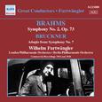 BRAHMS, J.: Symphony No. 2 / BRUCKNER, A.: Symphony No. 7: II. Adagio (Furtwangler, Commercial Recor