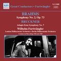 BRAHMS, J.: Symphony No. 2 / BRUCKNER, A.: Symphony No. 7: II. Adagio (Furtwangler, Commercial Recor
