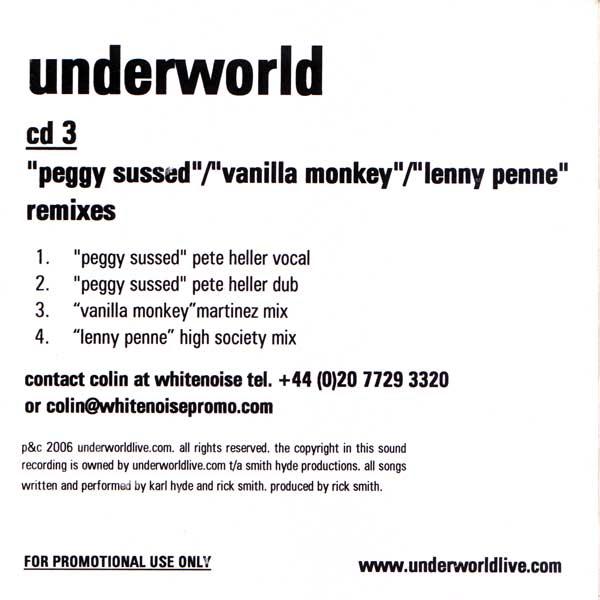 Peggy Sussed, Vanilla Monkey, Lenny Penne Remixes专辑