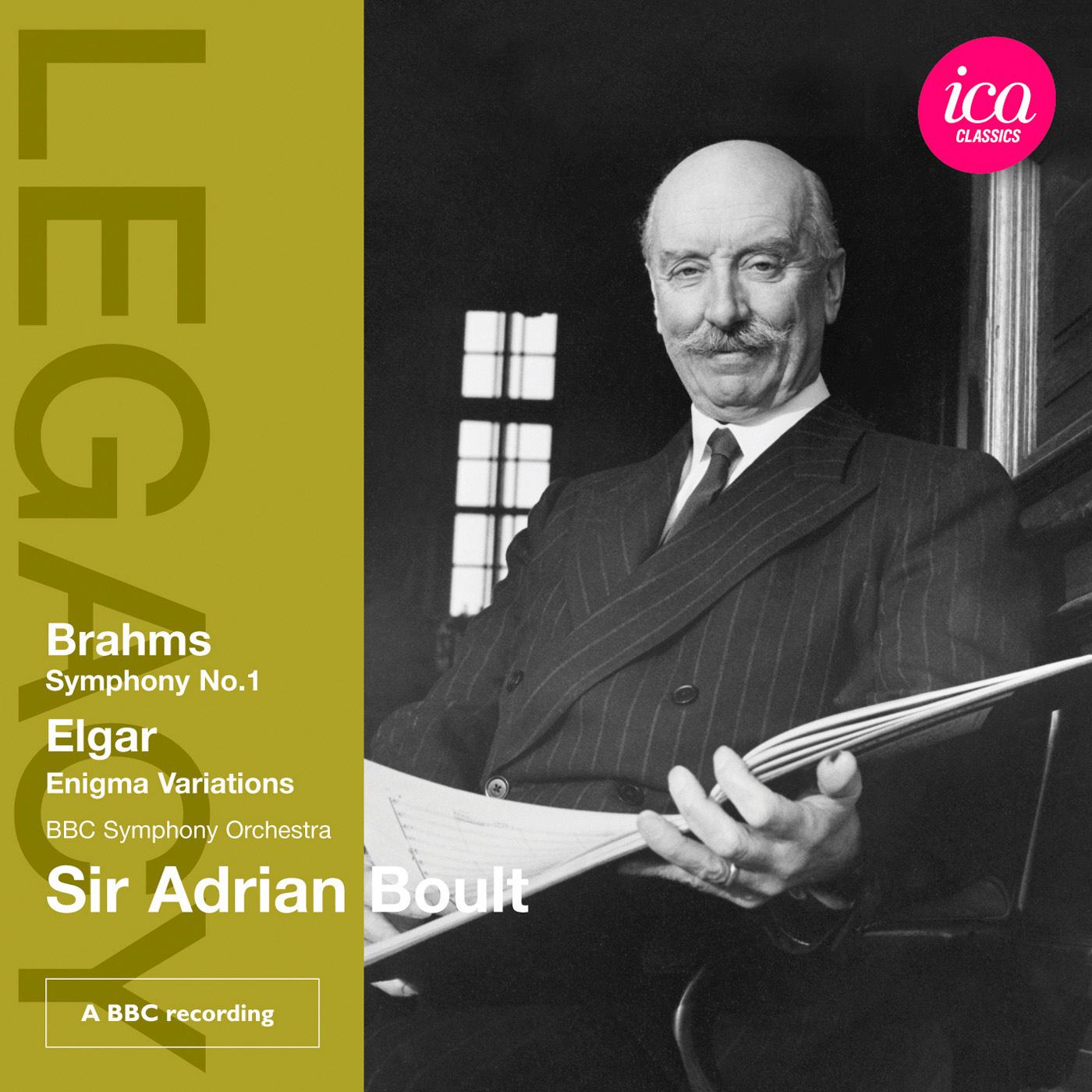 BRAHMS, J.: Symphony No. 1 / ELGAR, E.: Enigma Variations (BBC Symphony, Boult) (1971, 1976)