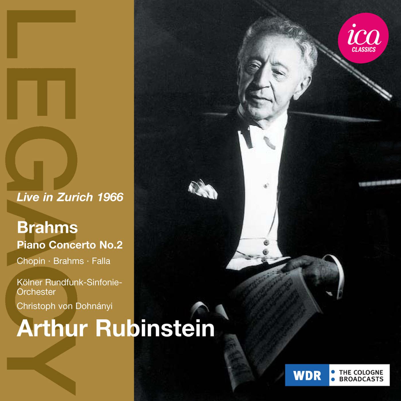 Piano Recital: Rubinstein, Arthur - BRAHMS, J. / CHOPIN, F. / de FALLA, M. (Live in Zurich, 1966)专辑