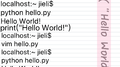 print('hello world')专辑