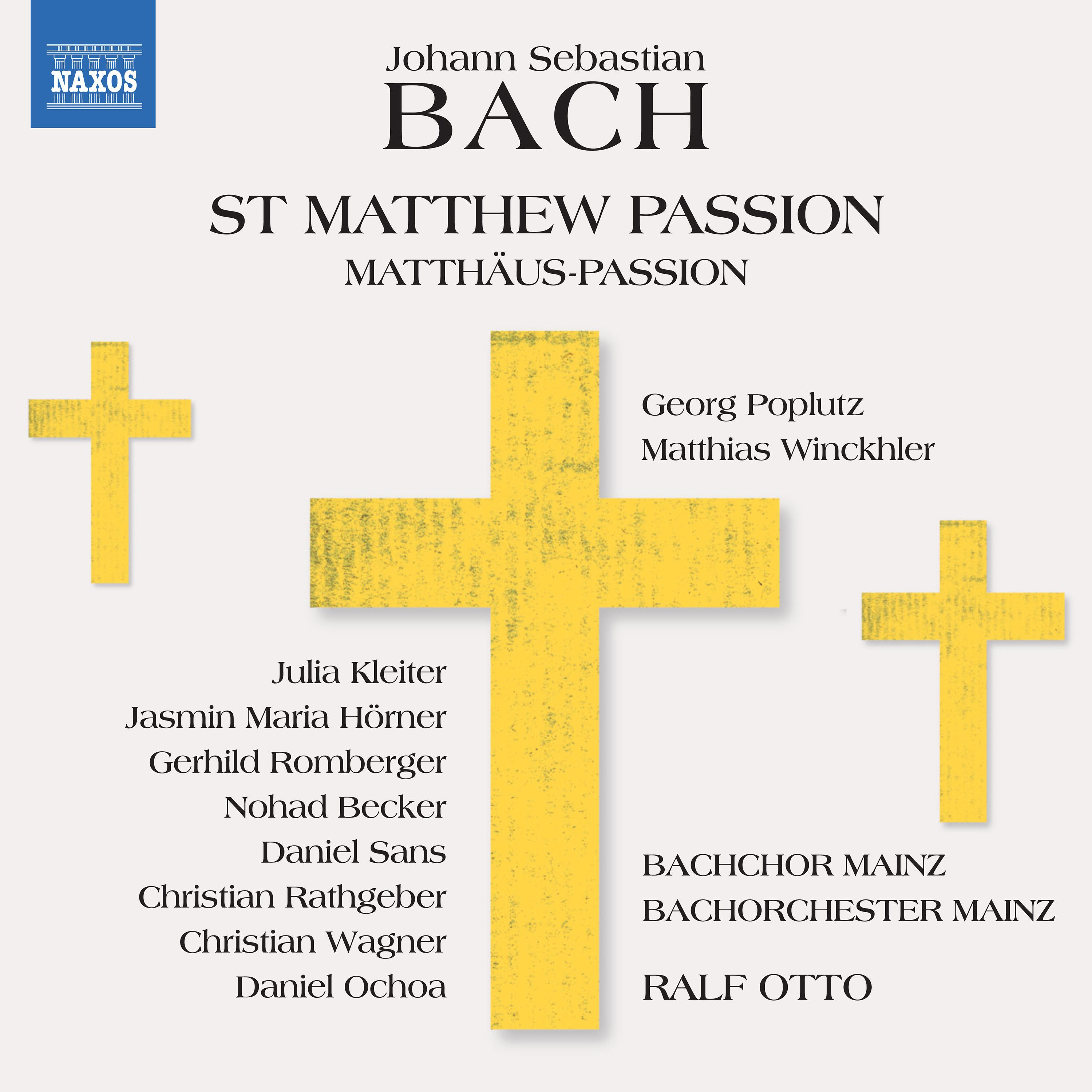 Georg Poplutz - St. Matthew Passion, BWV 244:Part I: Recitative: Und da sie den Lobgesang gesprochen hatten (Evangelist, Jesus)
