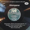 SCHUMANN, R.: Piano Concerto, Op. 54 / CHOPIN, F.:  Piano Concerto No. 2 (Novaes, Vienna Symphony, K