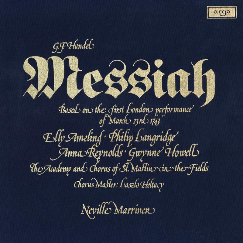 Academy of St. Martin in the Fields - Messiah, HWV 56, Pt. 1:No. 1, Symphony