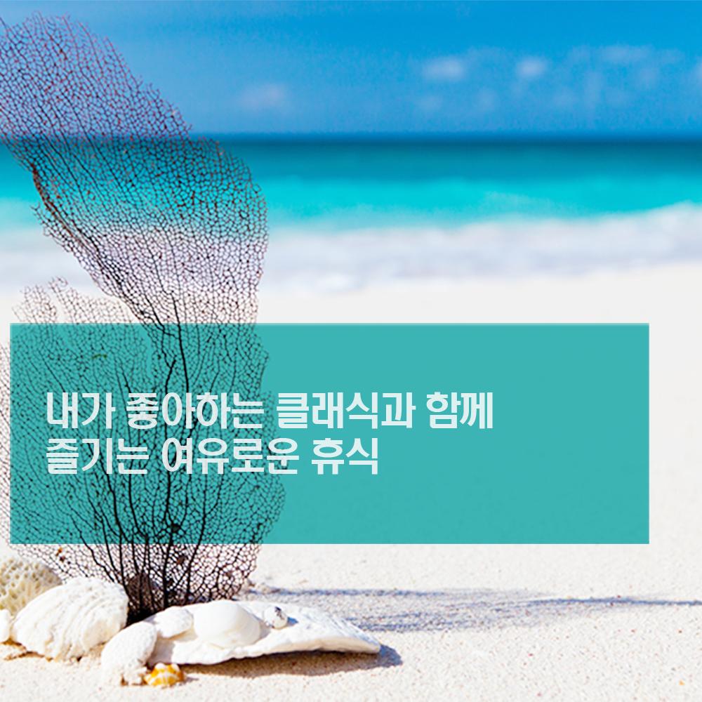내가 좋아하는 클래식과 함께 즐기는 여유로운 휴식