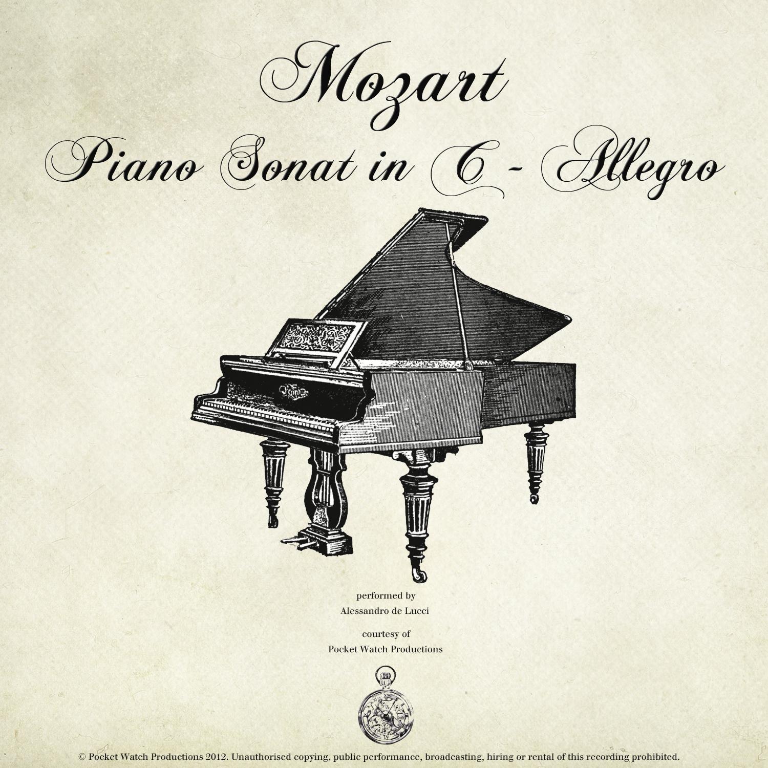 Piano Sonata No. 16 in C major , K545, I, Allegro