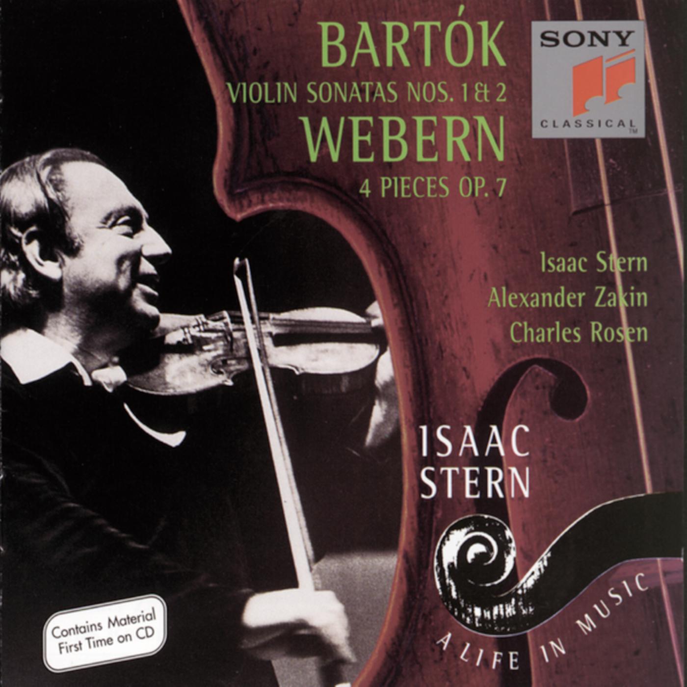 Bartók: Violin Sonatas;  Webern:  Four Pieces for Violin and Piano