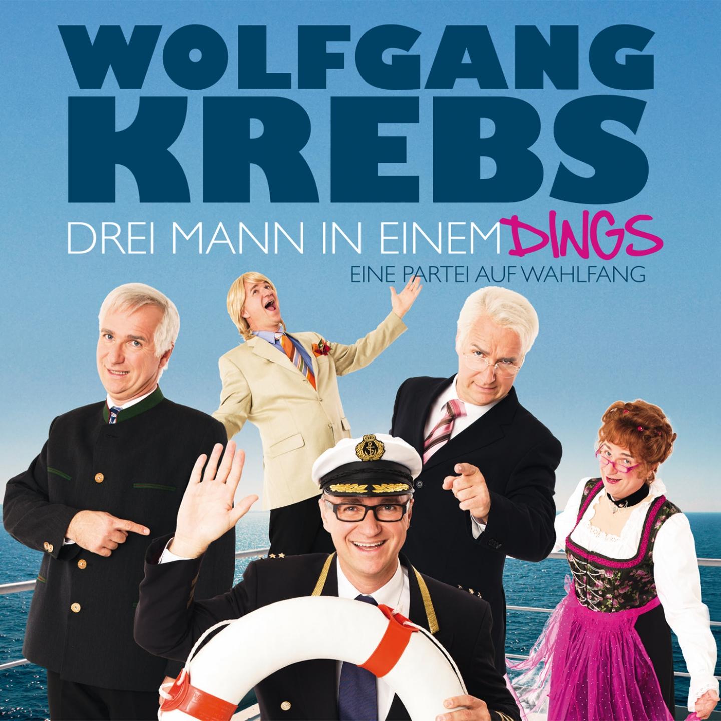 Drei Mann in einem Dings
