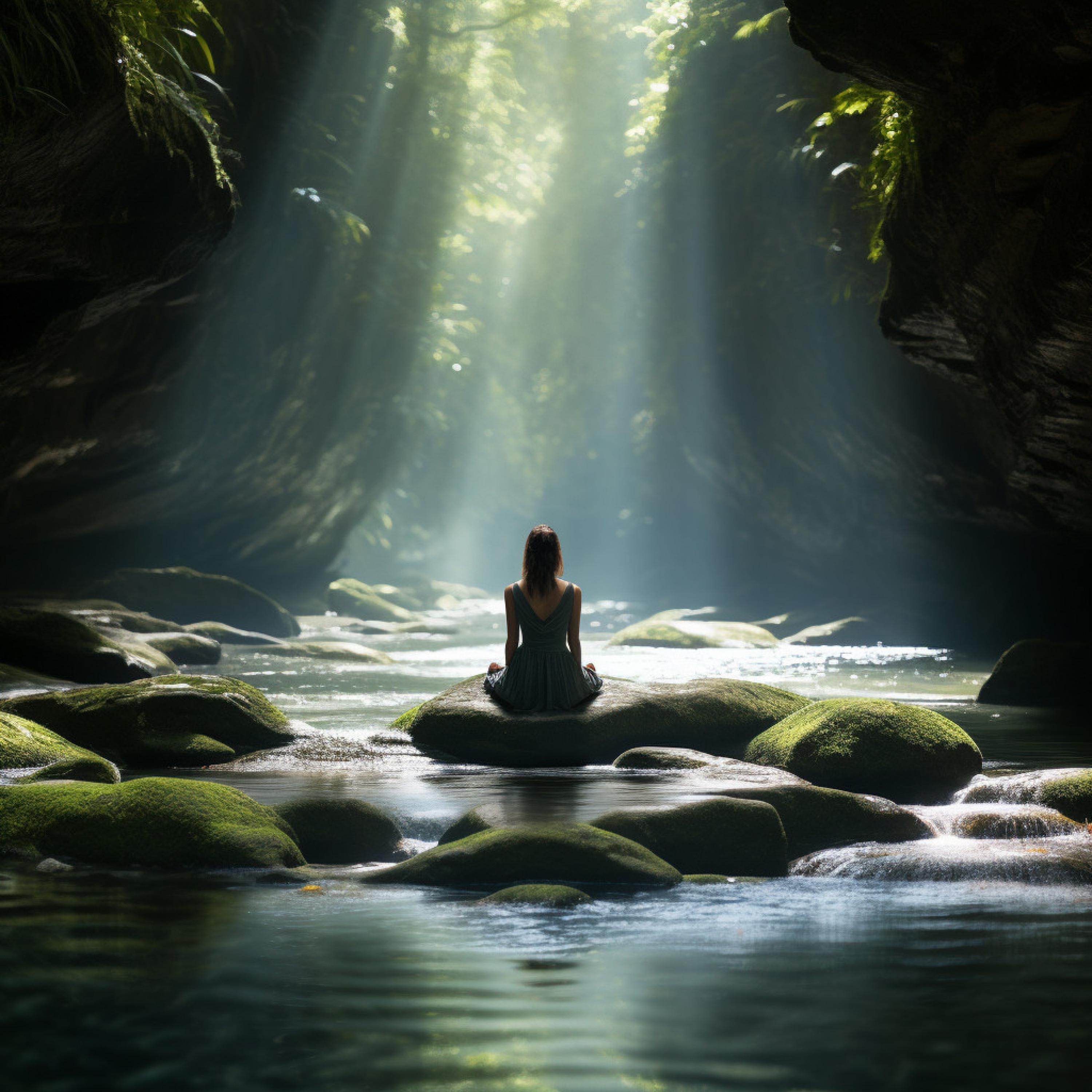 Meditation and Stress Relief Therapy - Stream's Flowing Peace Meditation