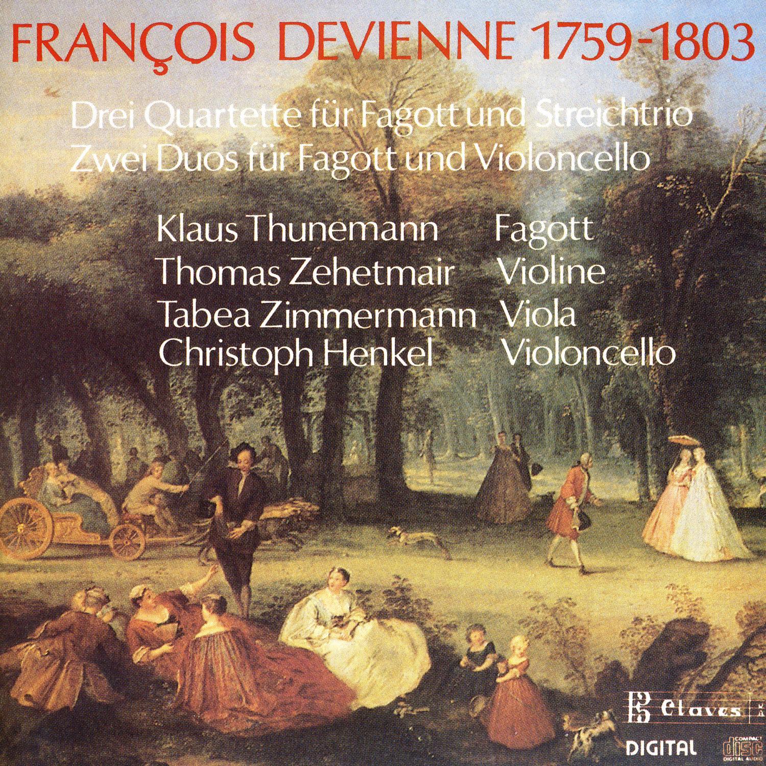Devienne: Chamber Music for Bassoon & Strings