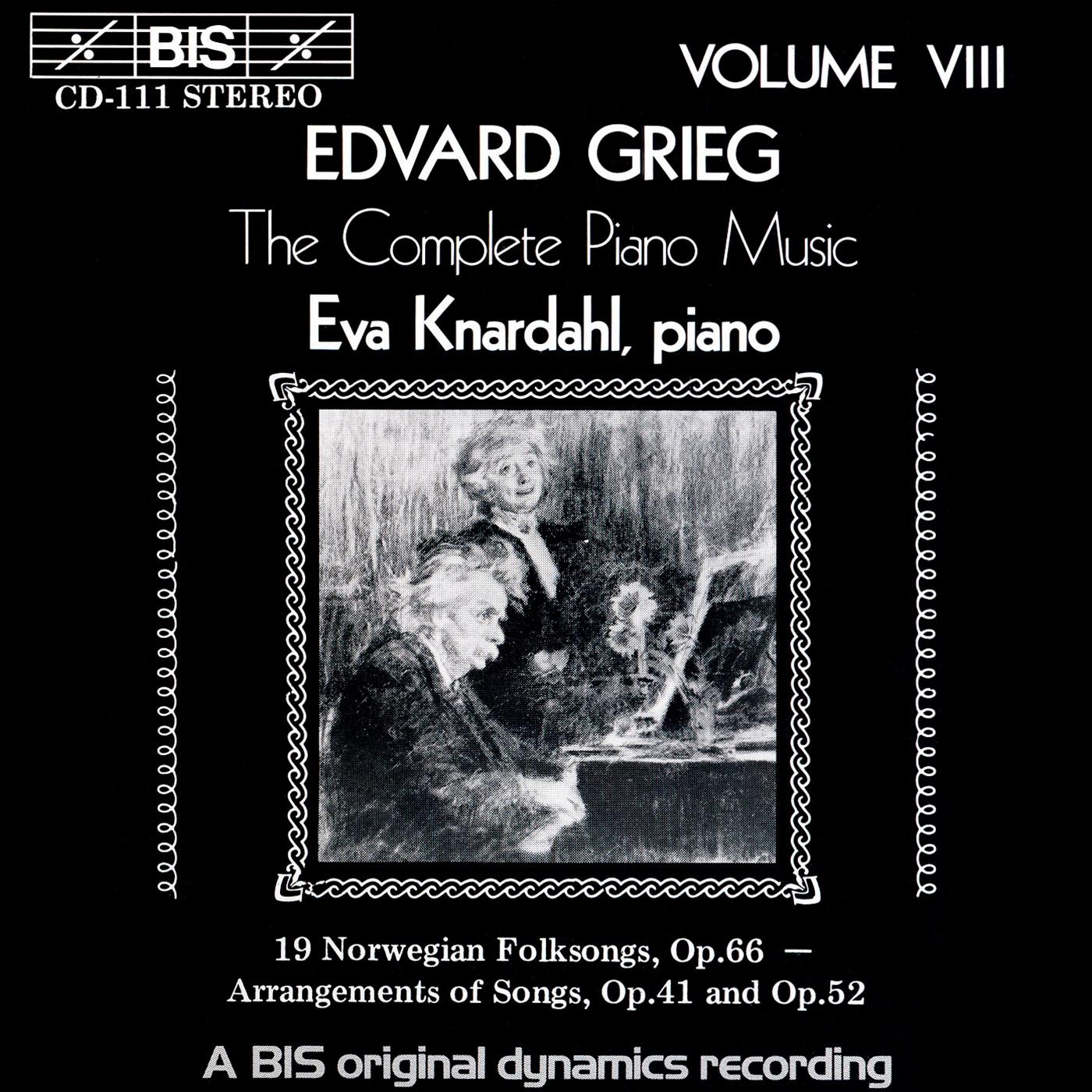 GRIEG: Complete Piano Music, Vol. 8