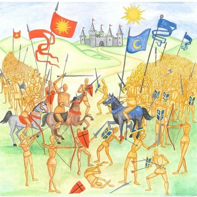 Leaves crowd the ground