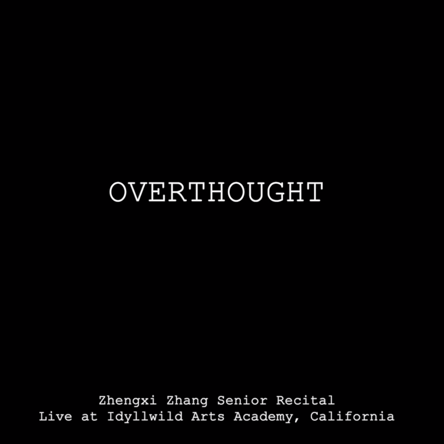 Overthought (Live)