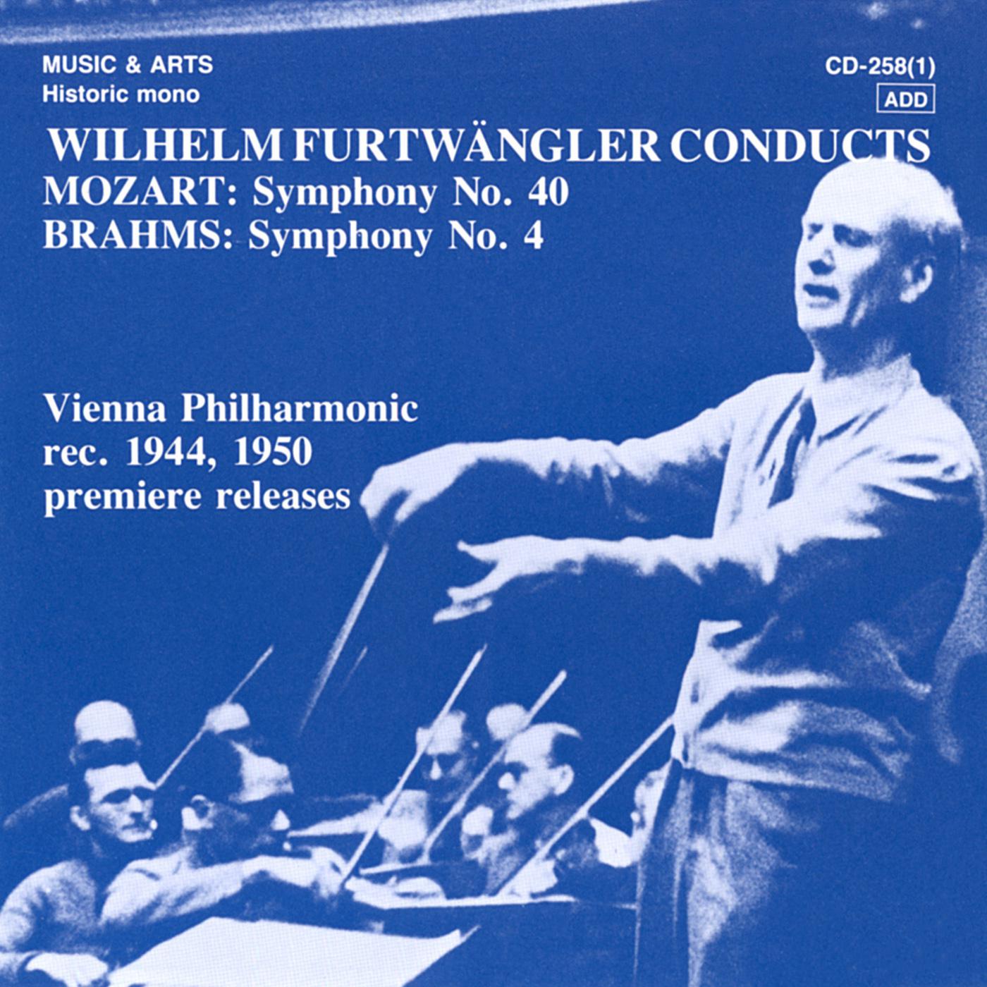 MOZART, W.A. Symphony No. 40 / BRAHMS, J.: Symphony No. 4 (Vienna Philharmonic, Furtwangler) (1944, 专辑