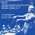 MOZART, W.A. Symphony No. 40 / BRAHMS, J.: Symphony No. 4 (Vienna Philharmonic, Furtwangler) (1944, 
