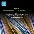 MOZART, W.A.: Divertimento No. 17, K. 334 (Vienna Konzerthaus Quartet) (1957)