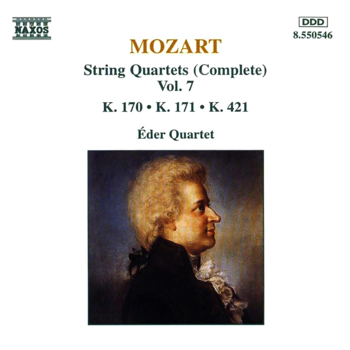 MOZART: String Quartets, K. 170-171 and K. 421