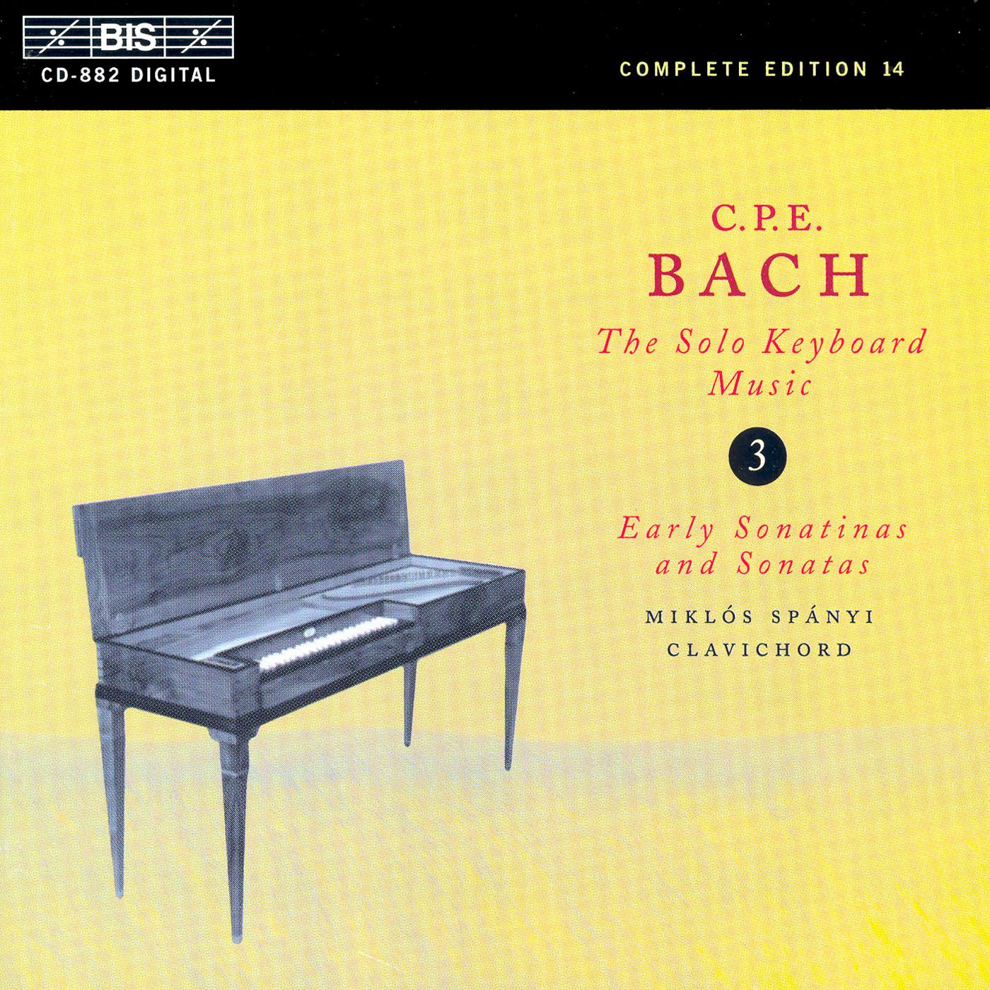 BACH, C.P.E.: Keyboard Music, Vol. 3 (Spányi) - Keyboard Sonatas, Wq. 64/1-6, 65/3, 7