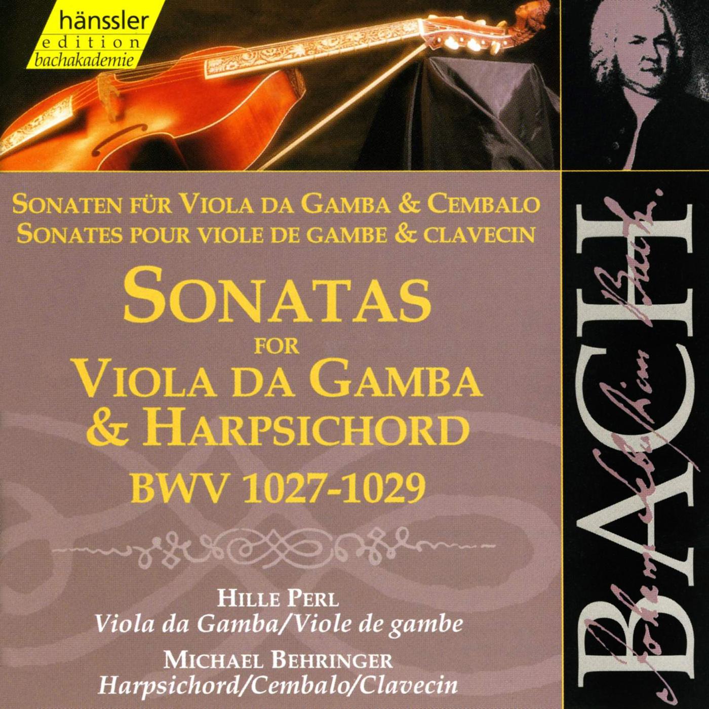 BACH, J.S.: Sonatas for Viola da Gambe and Harpsichord, BWV 1027-1029