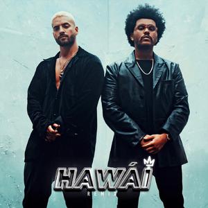 Maluma - Hawái (SE karaoke) 带和声伴奏 （升2半音）