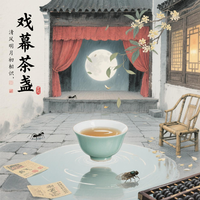 戏幕茶盏