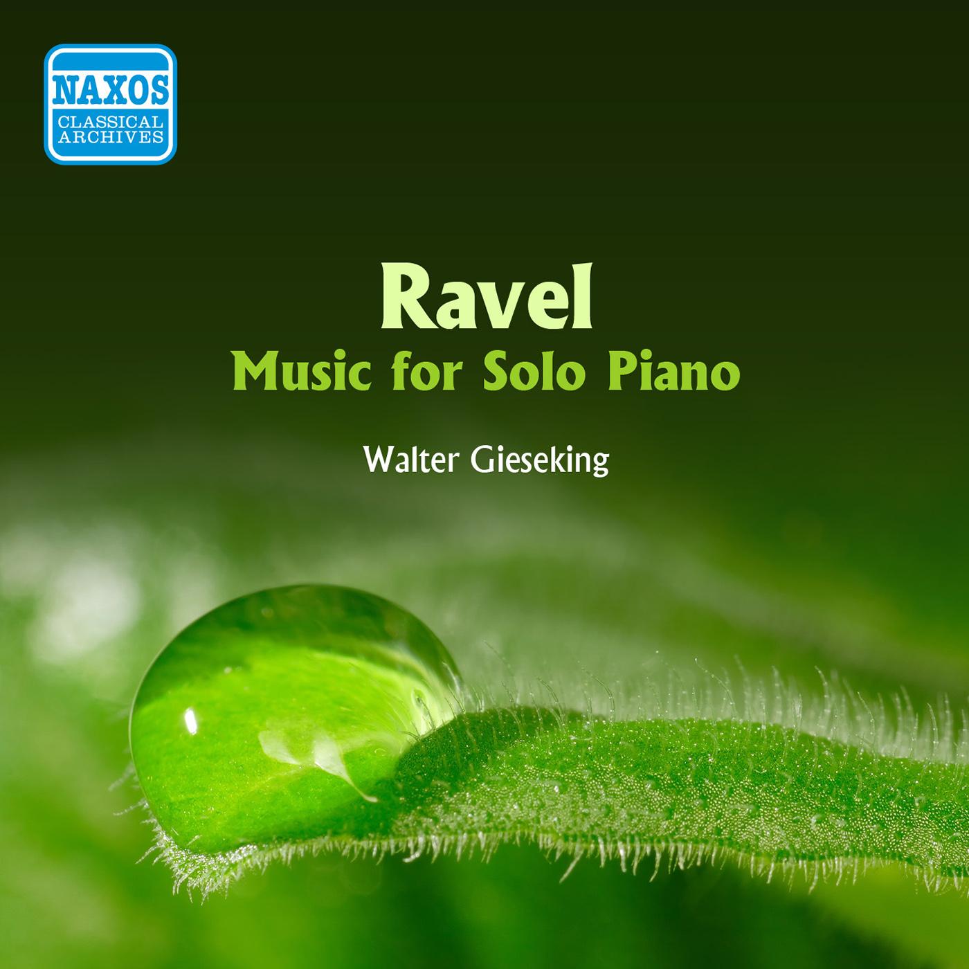 RAVEL: Piano Music (Gieseking) (1954)