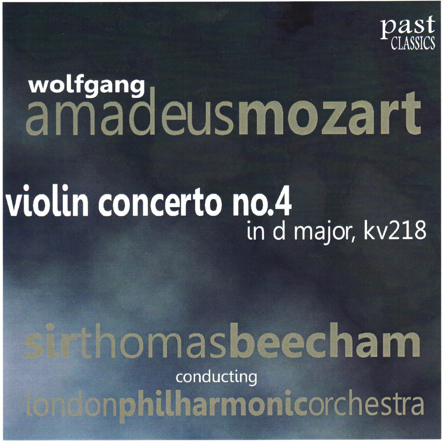 Violin Concerto No. 4 in D Major, KV 218: III. Rondo: Allegro