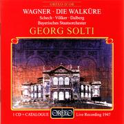 WAGNER, R.: Walküre (Die) [Opera] (excerpts) (Schech, Volker, Dalberg, Bavarian State Orchestra, Sol