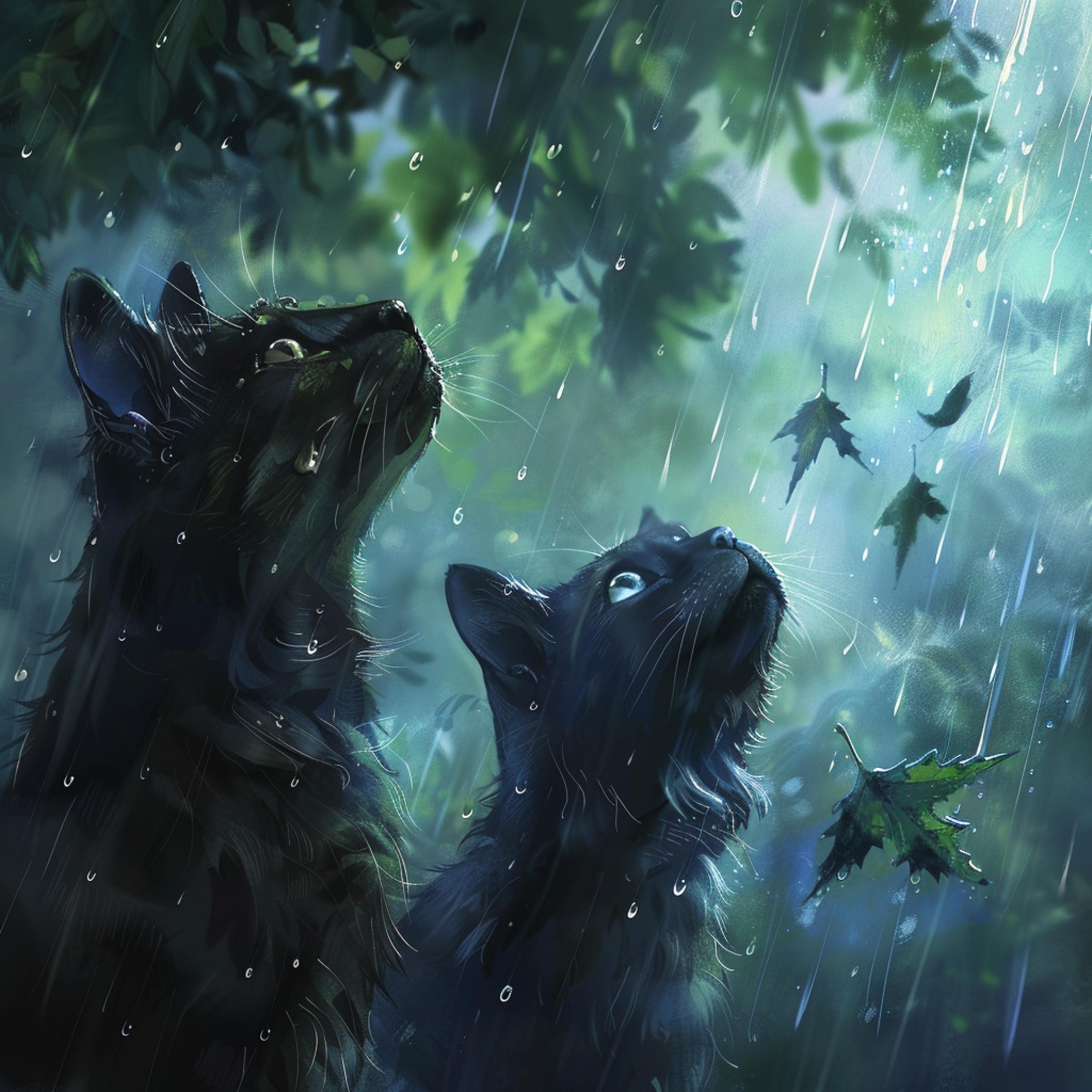 Pet Music Therapy - Peaceful Pets in Rain Harmony