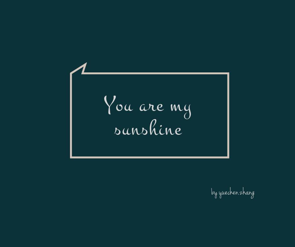 You are my sunshine专辑