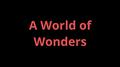 A World of Wonders专辑