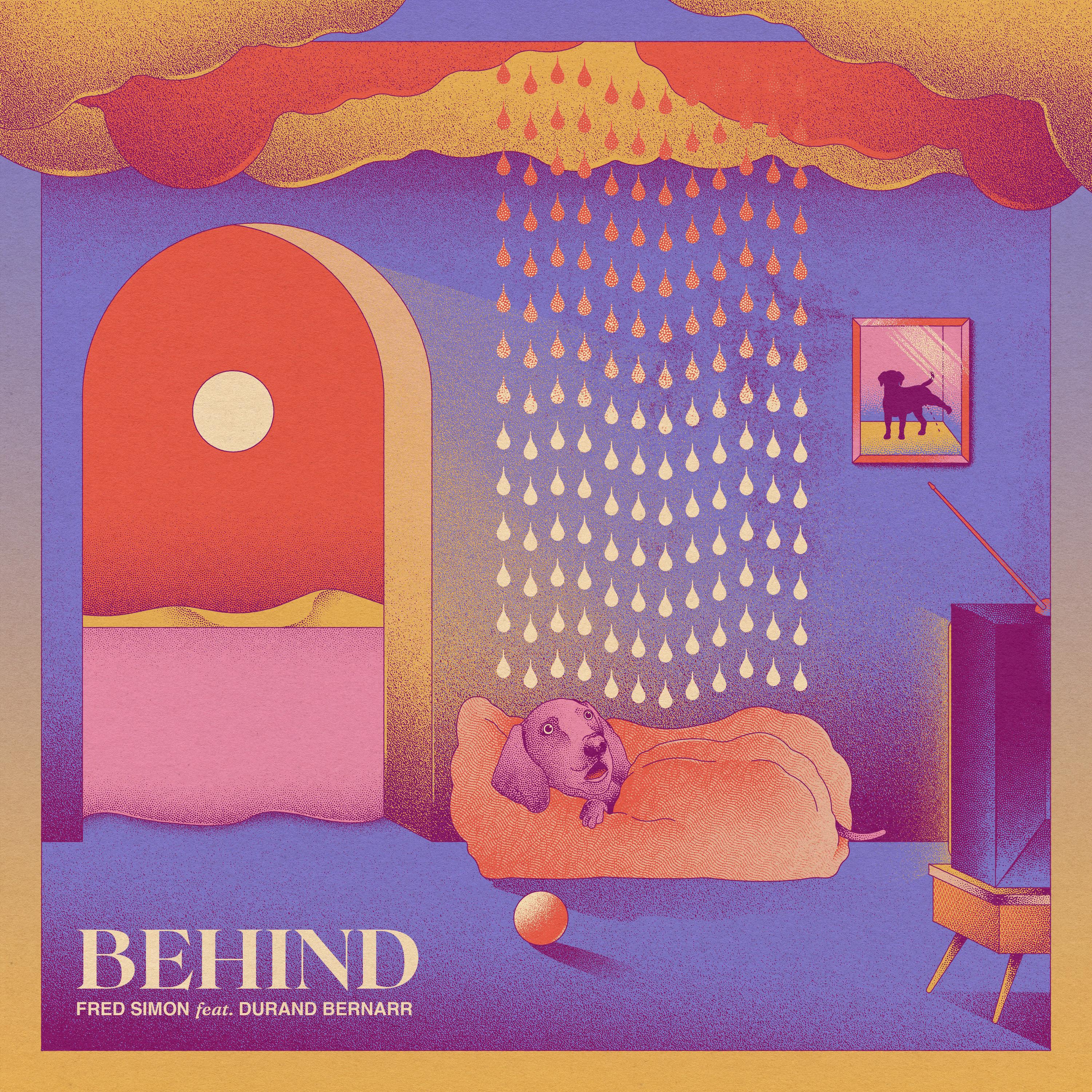 Behind