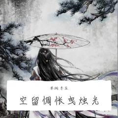 空留惆怅曳烛光