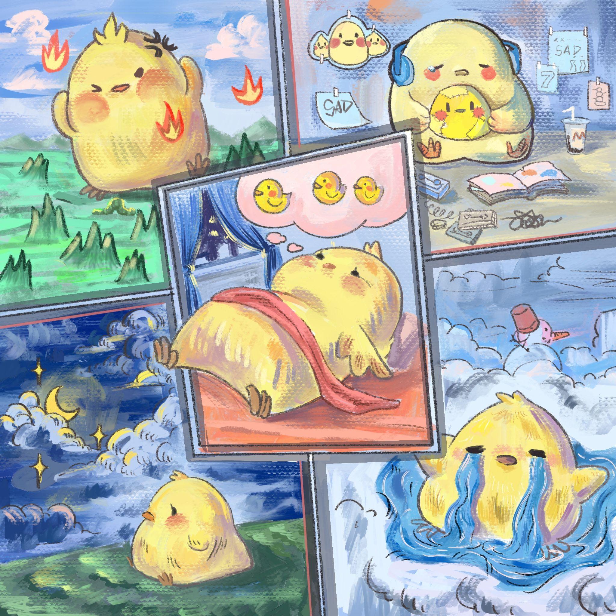消极小鸡