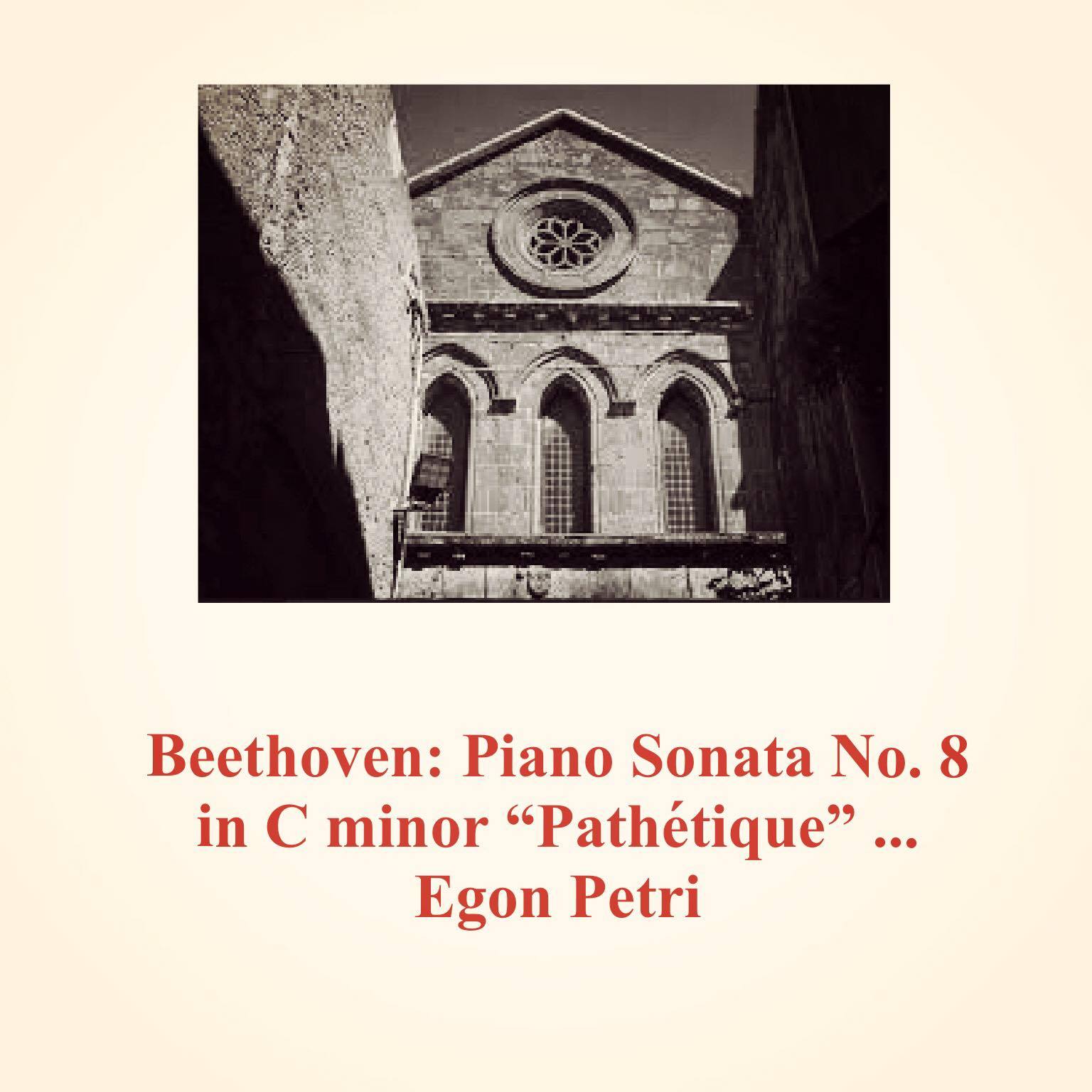 Piano Sonata No. 8 in C minor "Pathétique" op. 13:1. Grave - Allegro di molto e con brio