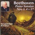 BEETHOVEN, L. van: Piano Sonatas Nos. 3, 4 and 27 (Richter)