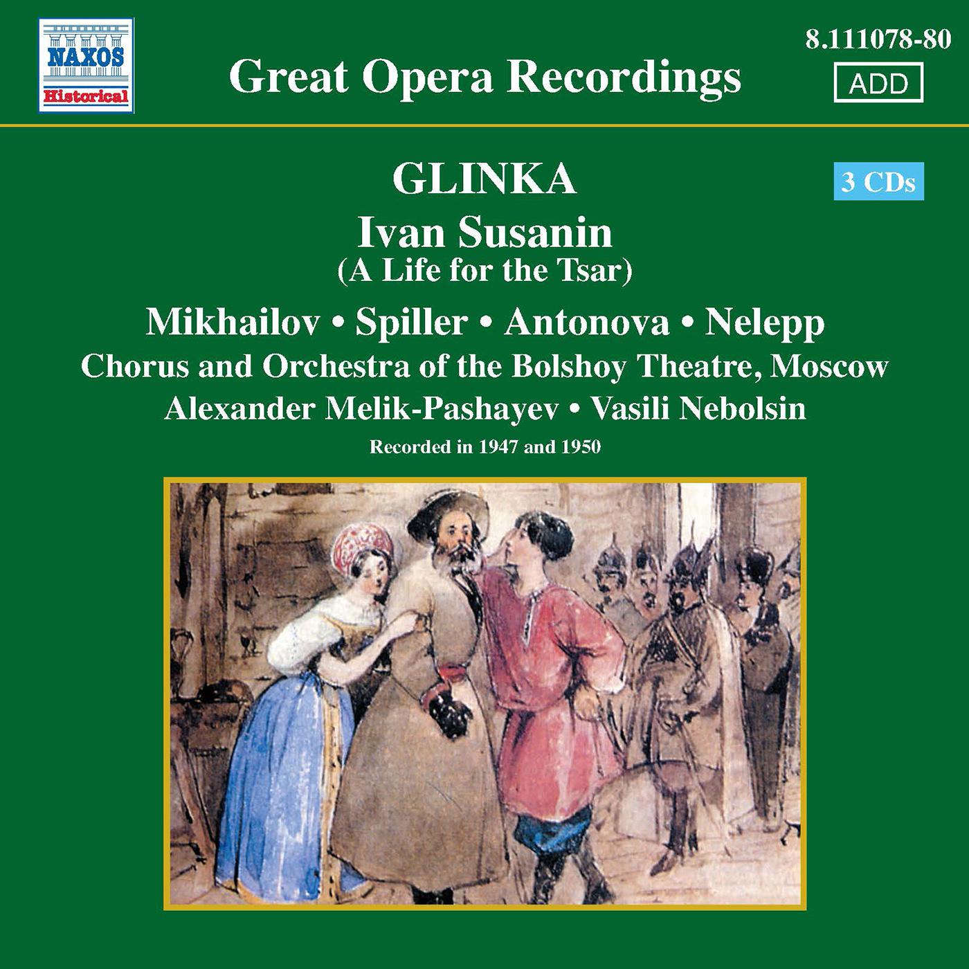 Alexander Melik-Pashayev - Zhizn' za tsarya (A Life for the Tsar), Op. 4:Act III: Romance: Ne o tom skorblyu, podruzhen'ki (I am not grieving over that, dear friends) (Antonida, Chorus)