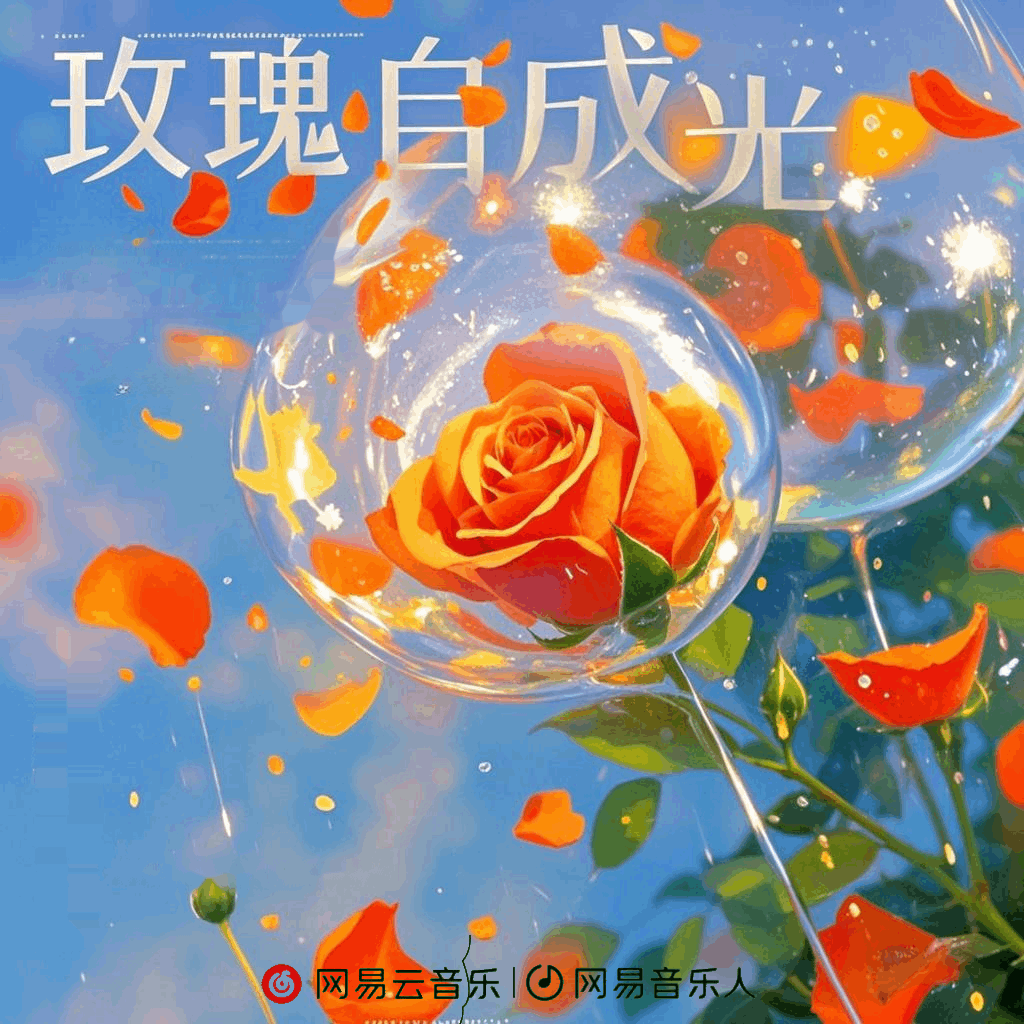 玫瑰自成光