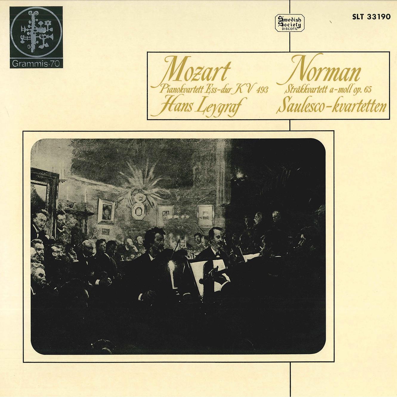 MOZART, W.A.: Piano Quartet No. 1 / NORMAN, L.: String Quartet No. 6 (Leygraf, Saulesco Quartet)专辑