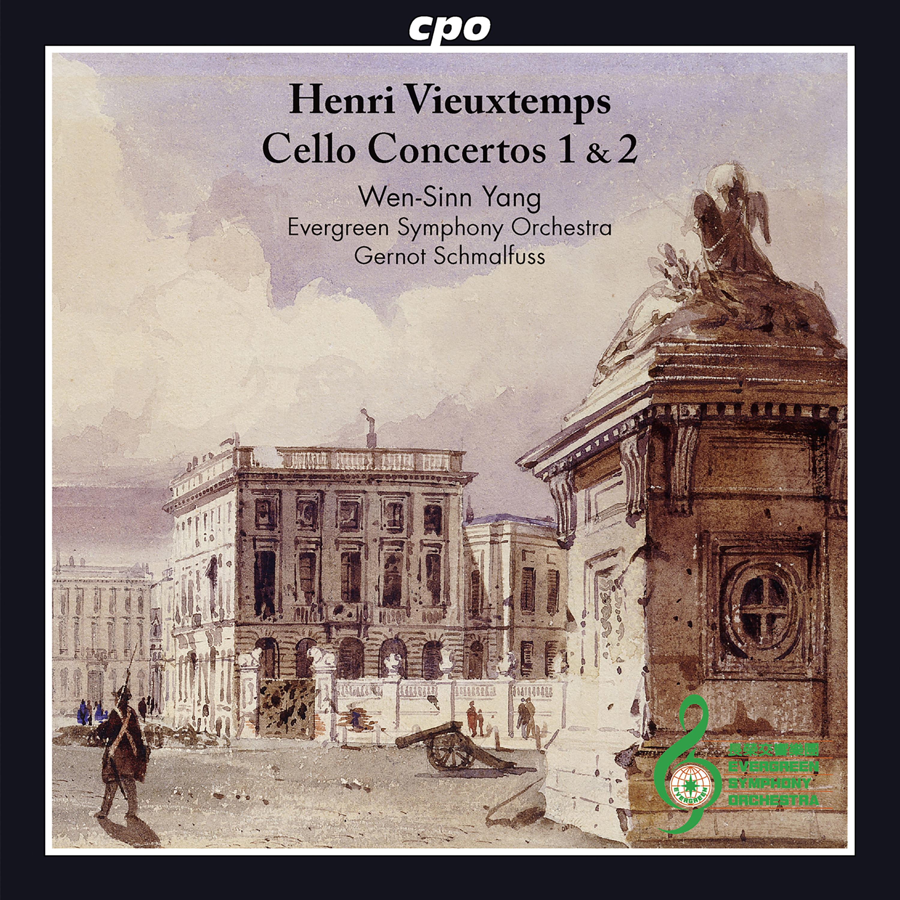VIEUXTEMPS, H.: Cello Concertos Nos. 1 and 2 / Capriccio, Op. 55 (arr. for cello) (Wen-Sinn Yang, Evergreen Symphony, Schmalfuss)