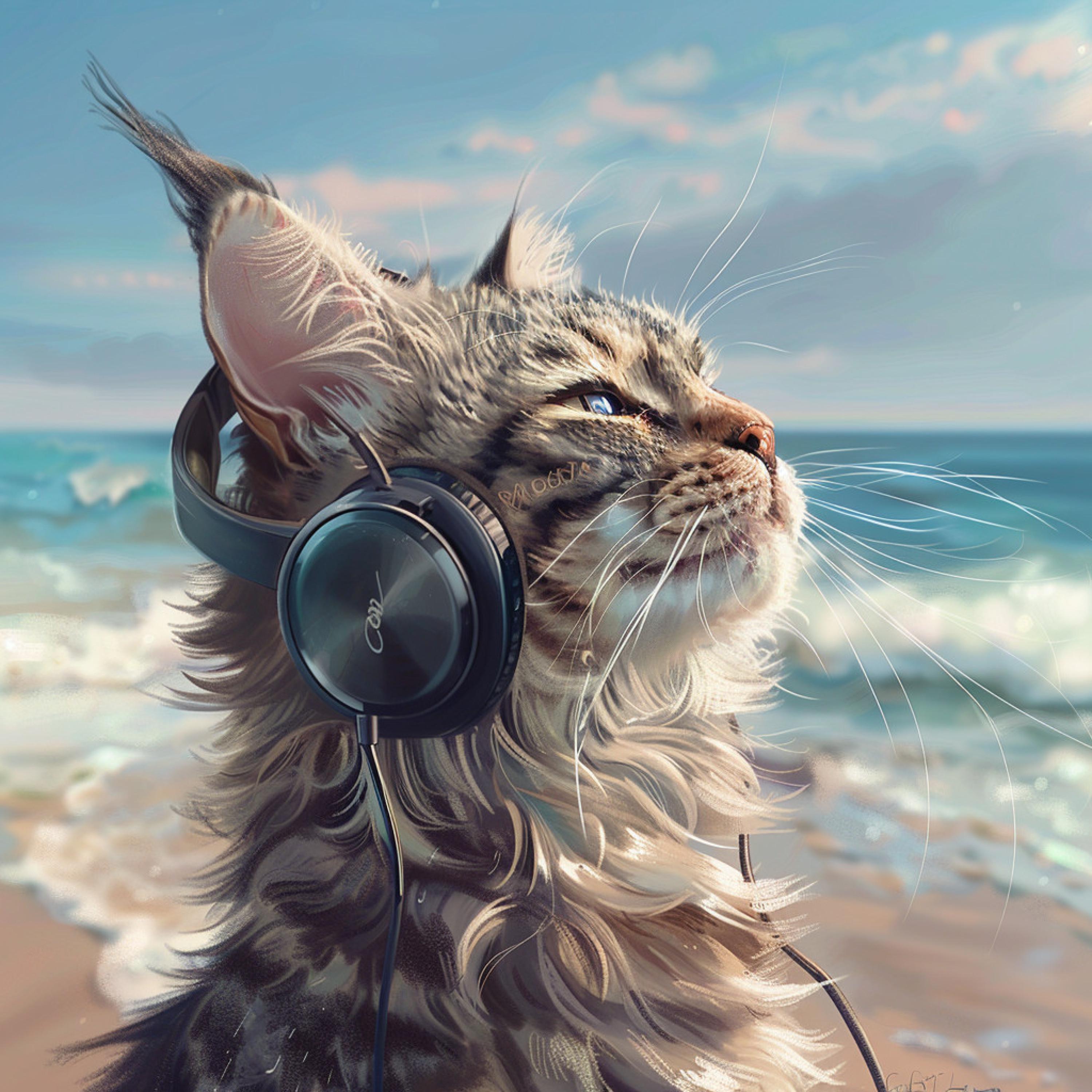 Calming Cat Music - Soothing Seashore Sounds for Cats