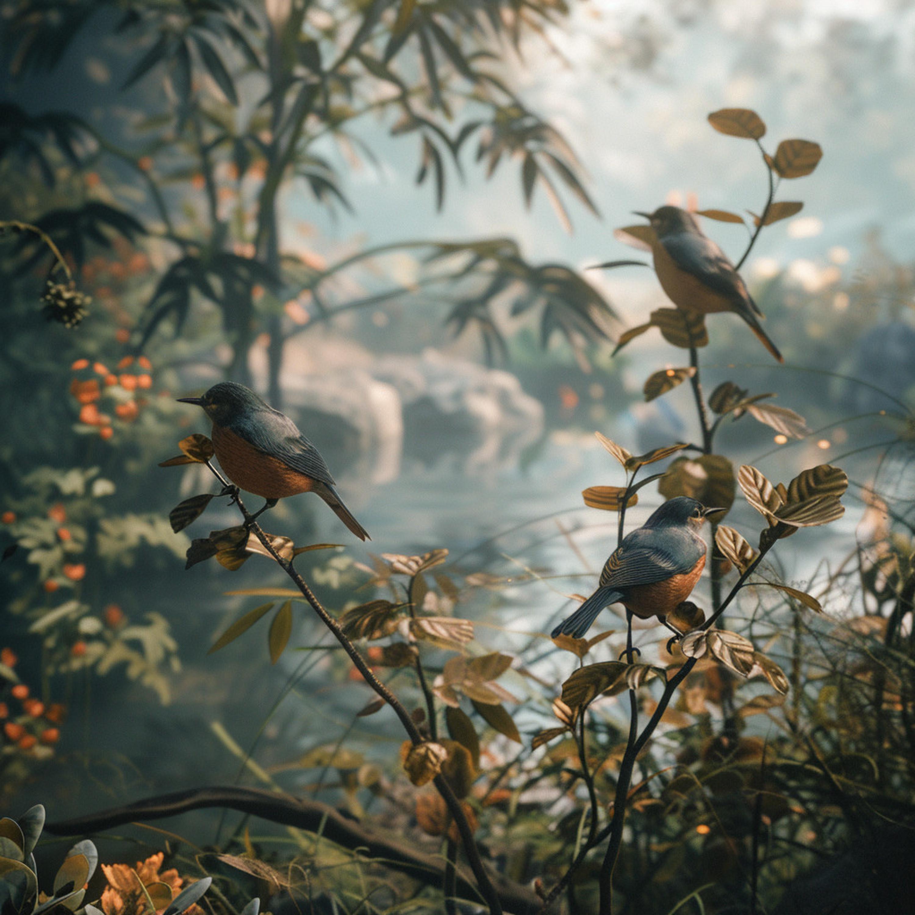 The Natural Healing - Tranquil Birds with Ambient Backdrop