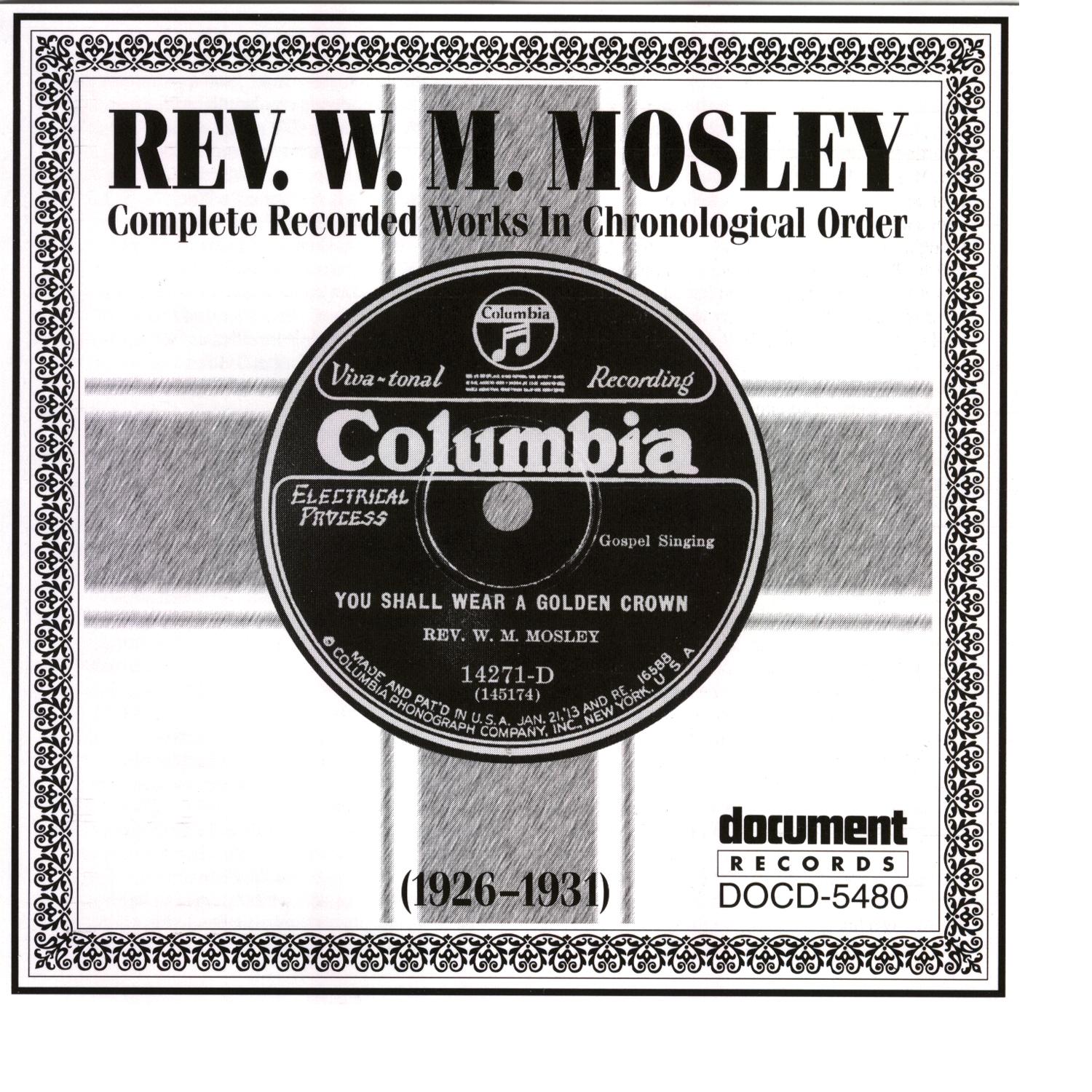 Rev. W.M. Mosley (1926-1931)