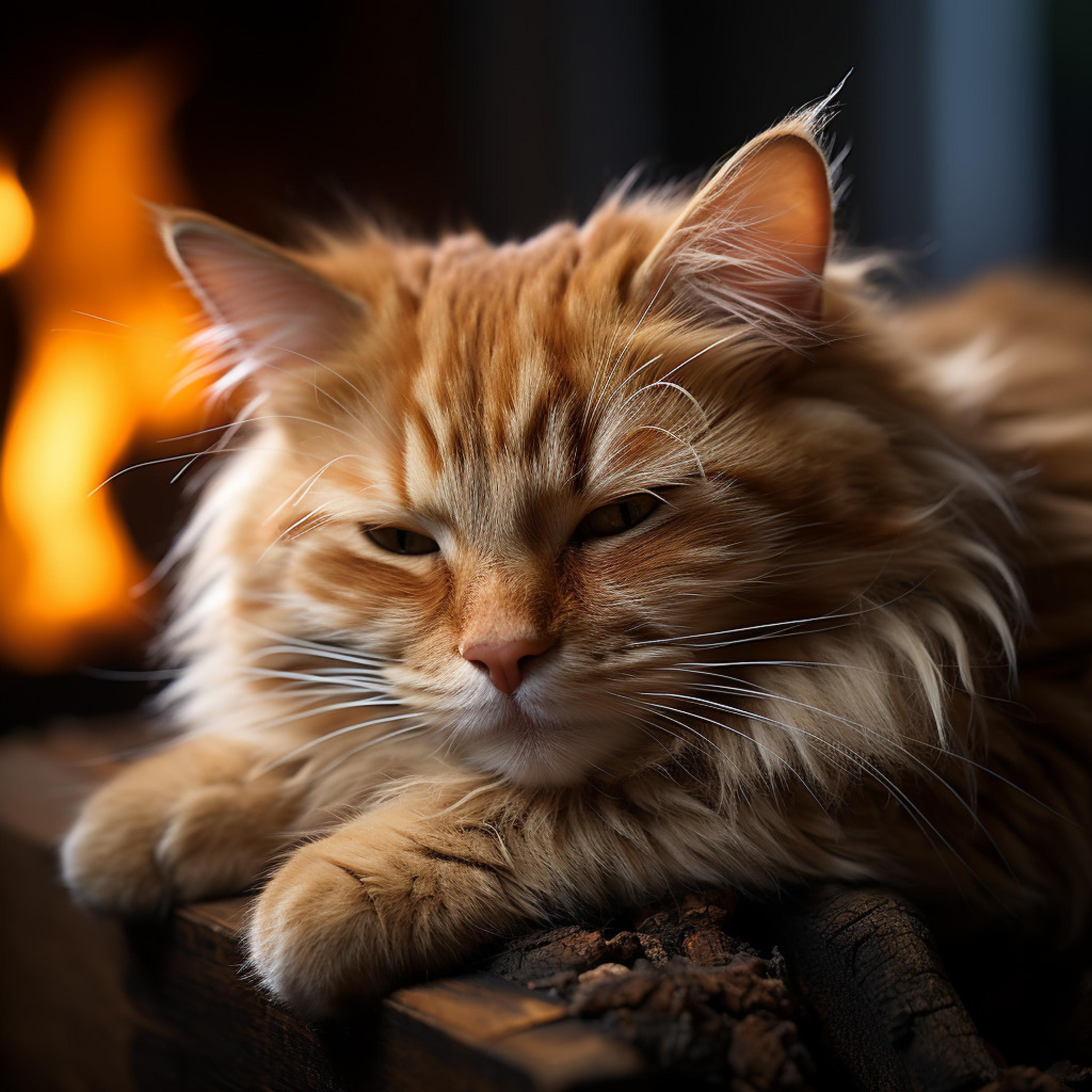 Sonidos de la naturaleza con música - Calor Del Fuego Y Mascotas En Calma