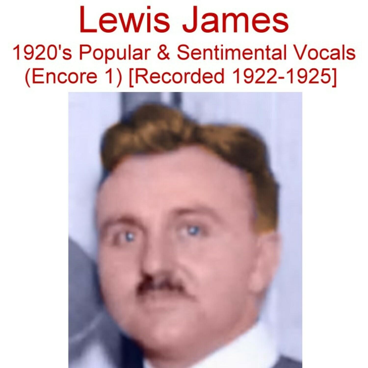 1920's Popular & Sentimental Vocals (Encore 1) [Recorded 1922-1925]