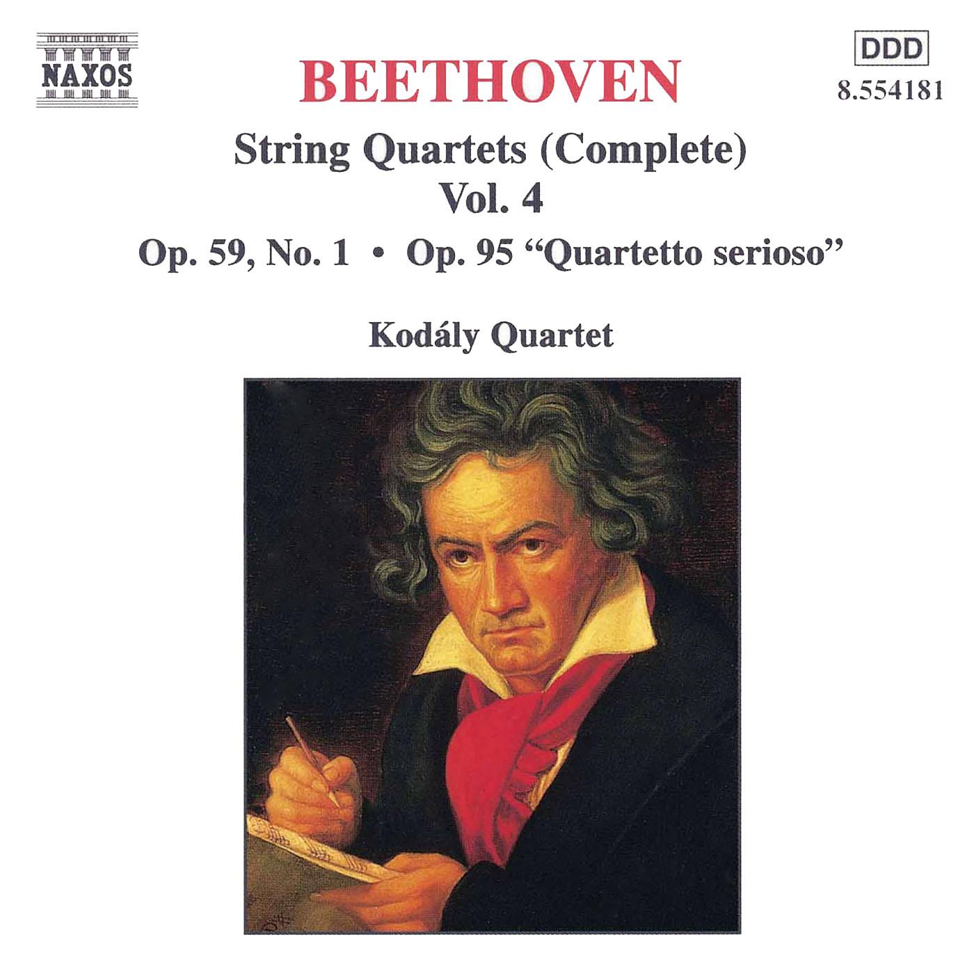 BEETHOVEN, L. van: String Quartets, Vol. 4 (Kodály Quartet) - Nos. 7, "Rasumovsky", 11, "Serioso"