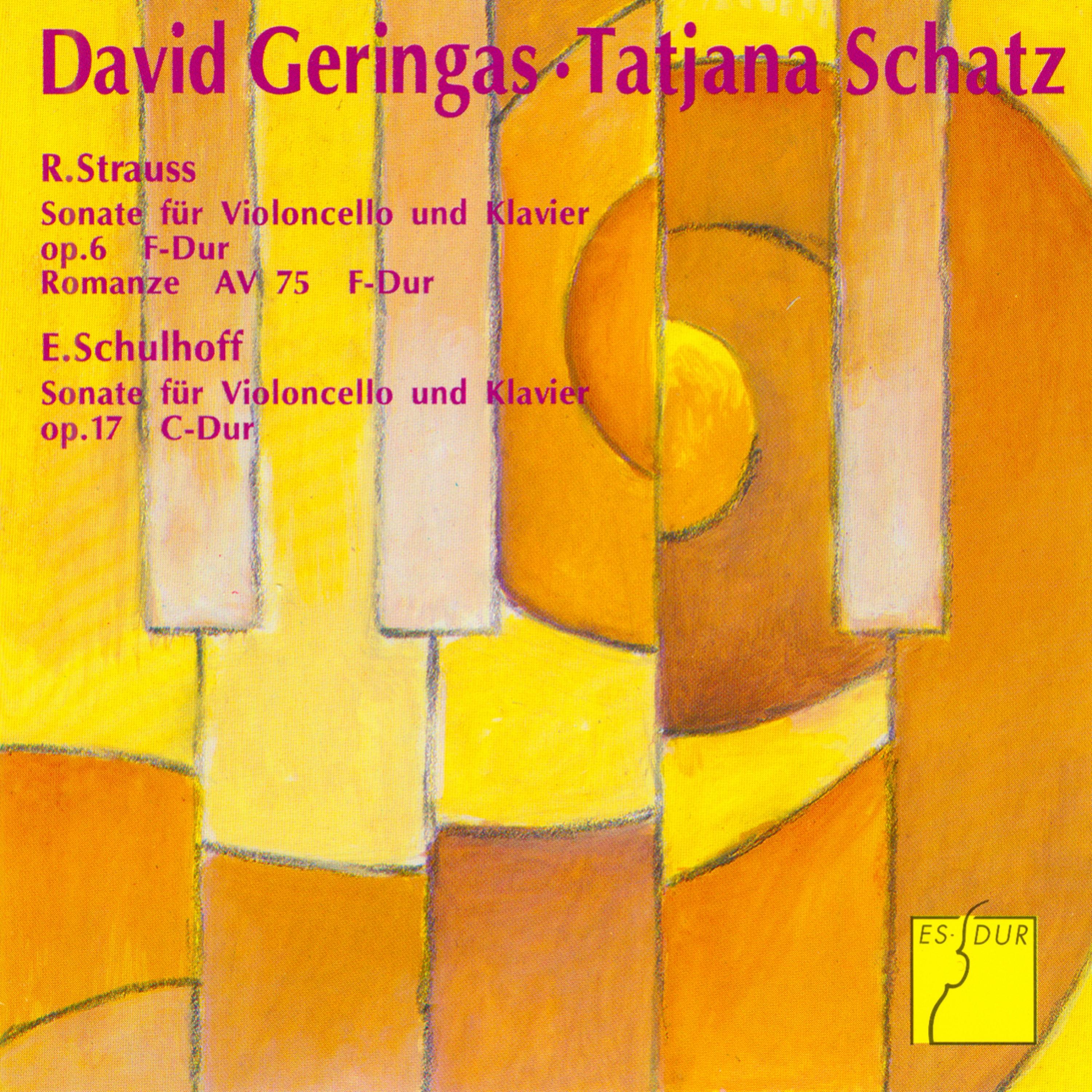 Strauss: Sonate F-Dur, TrV 115 & Romanze F-Dur, TrV 118 - Schulhoff: Sonate C-Dur, Op. 17