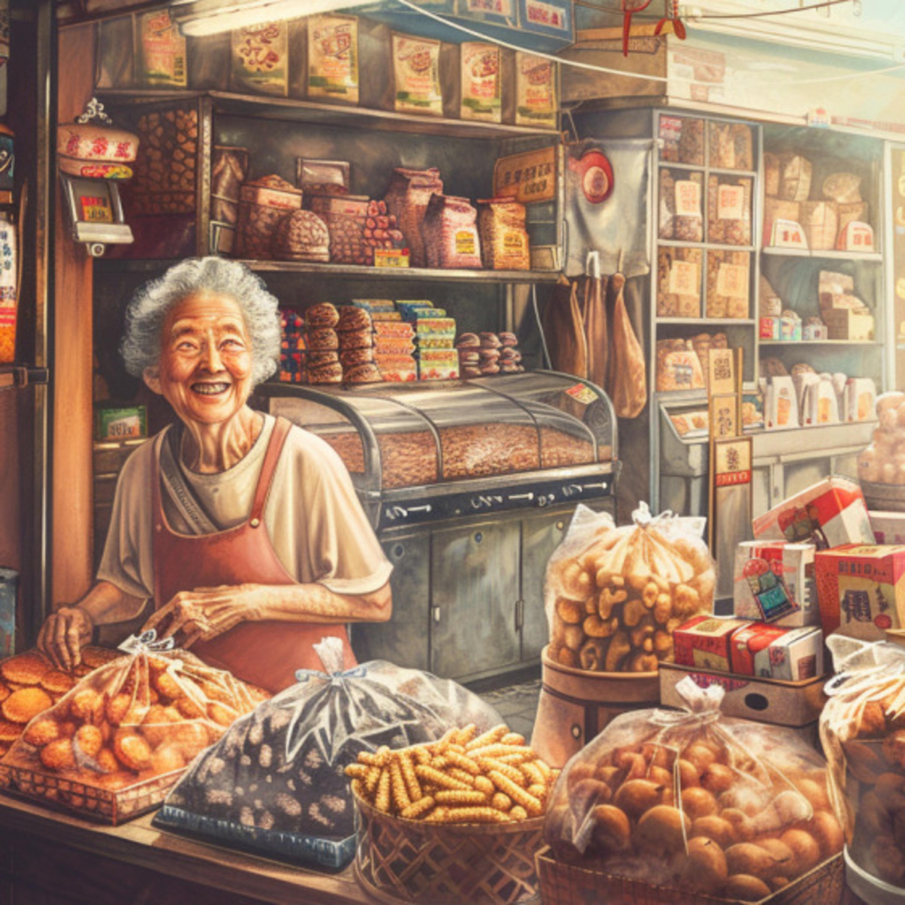 杂货店的老奶奶