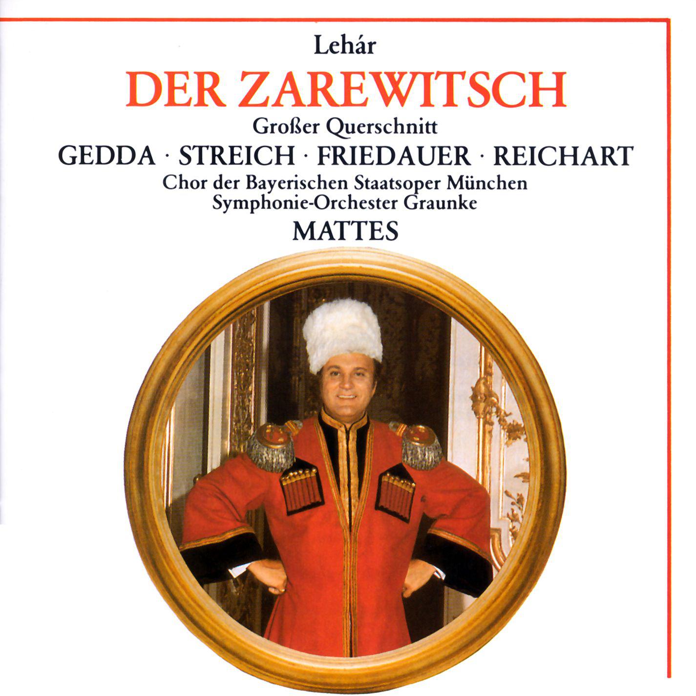 Rita Streich - Der Zarewitsch · Highlights (1988 Remastered Version), Erster Akt:Ein Weib! Du ein Weib! - Champagner ist ein Feuerwein - Es steht ein Soldat am Wolgastrand (Sonja - Zarewitsch - Iwan)